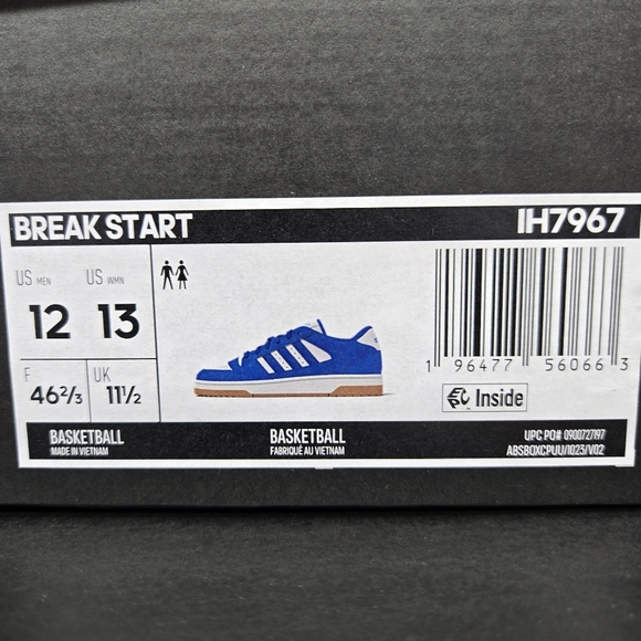 adidas Break Start Blue Bird Cloud White Men's Shoes Size 12 New - Picture 8 of 8